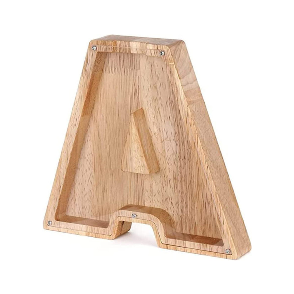 Wooden Letter Money Box with Clear Front a by HitMyNeed