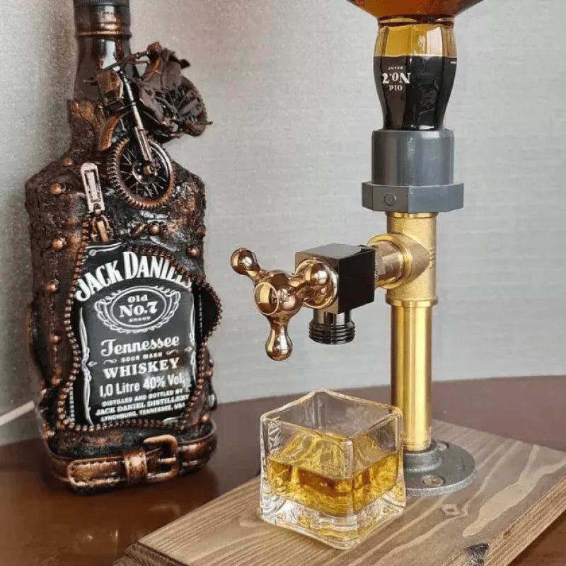Wooden Liquor Dispenser Whiskey & Cocktail Station single by HitMyNeed