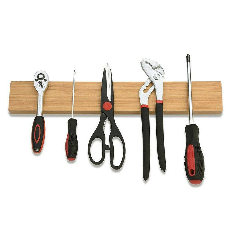 Wooden Magnetic Knife Holder Wall Mount 40cm by HitMyNeed