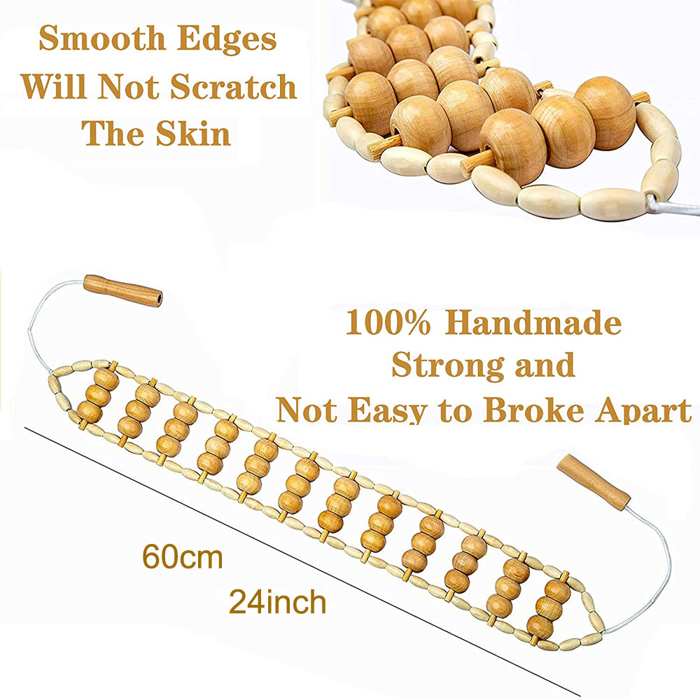 Wooden Massage Roller for Full Body Relief by HitMyNeed