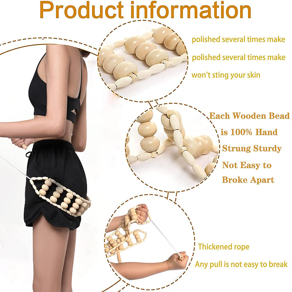 Wooden Massage Roller for Full Body Relief by HitMyNeed