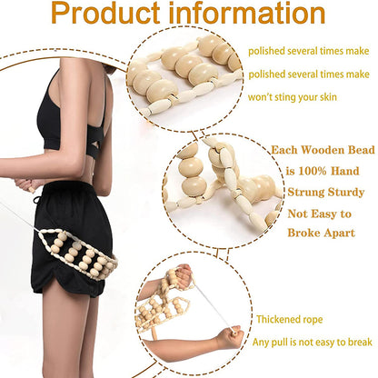 Wooden Massage Roller for Full Body Relief by HitMyNeed