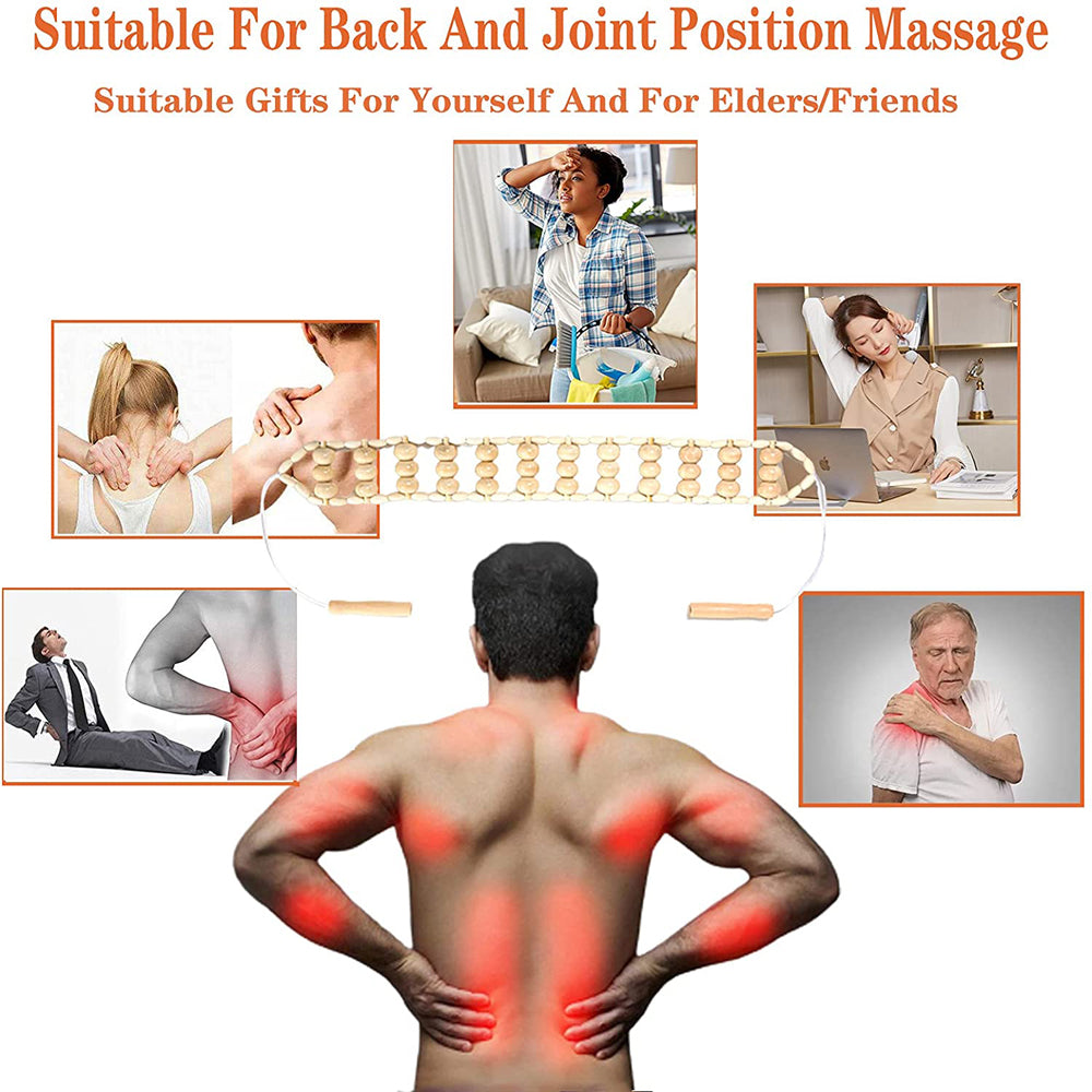 Wooden Massage Roller for Full Body Relief by HitMyNeed