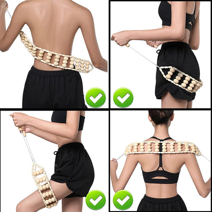 Wooden Massage Roller for Full Body Relief by HitMyNeed