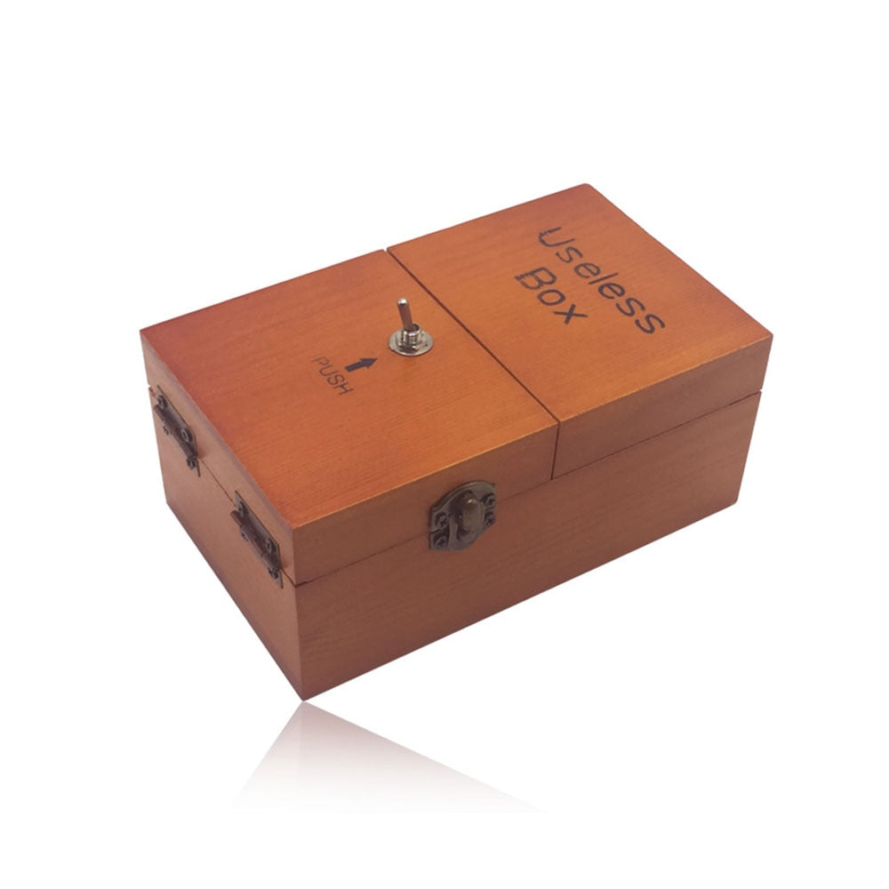 Wooden Mechanical Useless Box Desk Toy by HitMyNeed