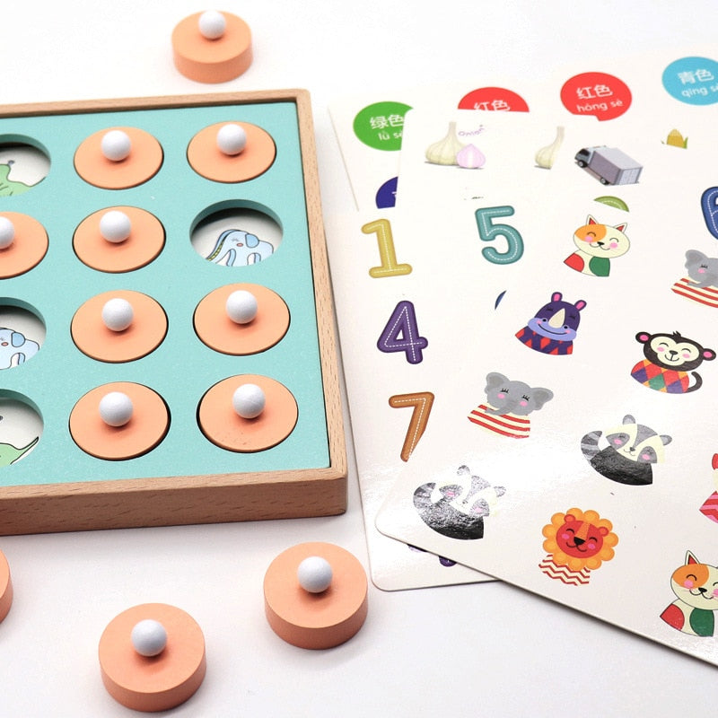 Wooden Memory Matching Game for Kids by HitMyNeed