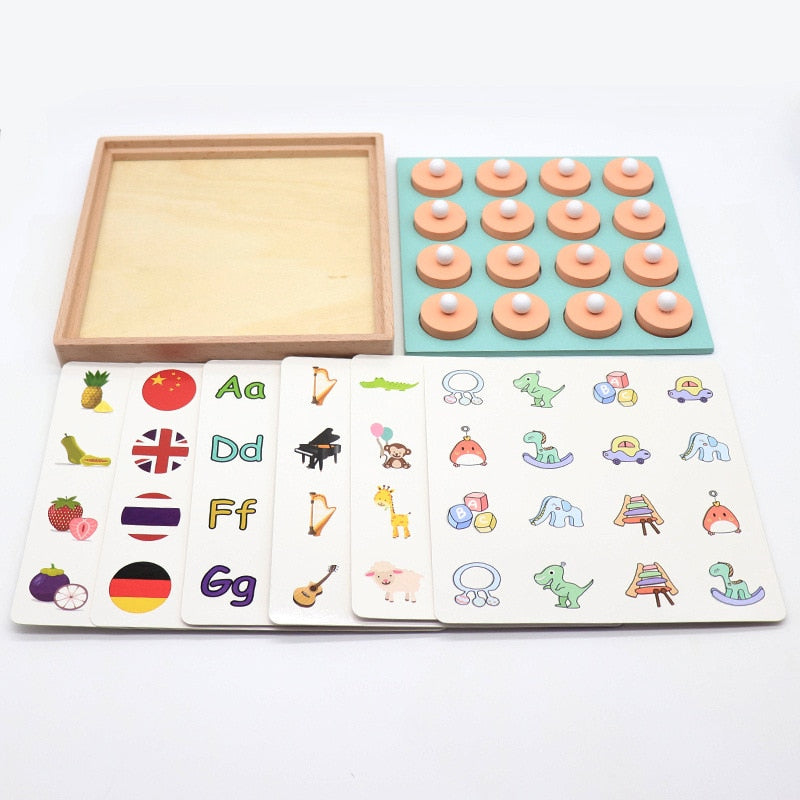 Wooden Memory Matching Game for Kids by HitMyNeed