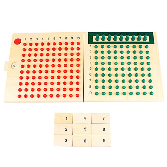 Wooden Montessori Multiplication and Division Boards by HitMyNeed
