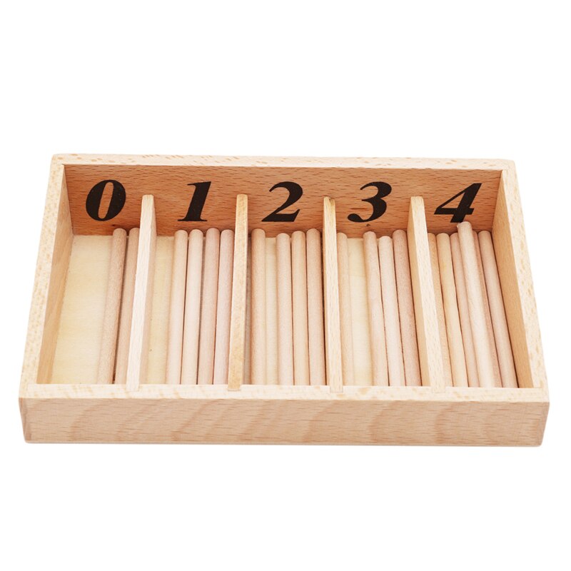 Wooden Montessori Spindle Box Math Learning Set by HitMyNeed
