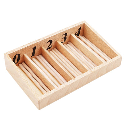 Wooden Montessori Spindle Box Math Learning Set by HitMyNeed