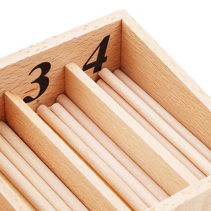 Wooden Montessori Spindle Box Math Learning Set by HitMyNeed
