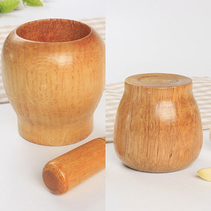 Wooden Mortar and Pestle Kitchen Grinding Set by HitMyNeed