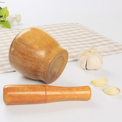 Wooden Mortar and Pestle Kitchen Grinding Set by HitMyNeed