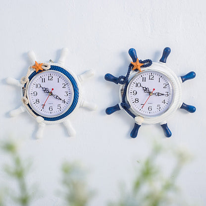 Wooden Nautical Wall Clock, 22.5 cm by HitMyNeed