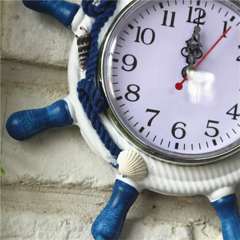 Wooden Nautical Wall Clock, 22.5 cm by HitMyNeed