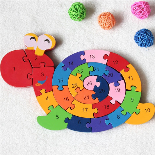 Wooden Number Jigsaw Puzzle for Kids by HitMyNeed
