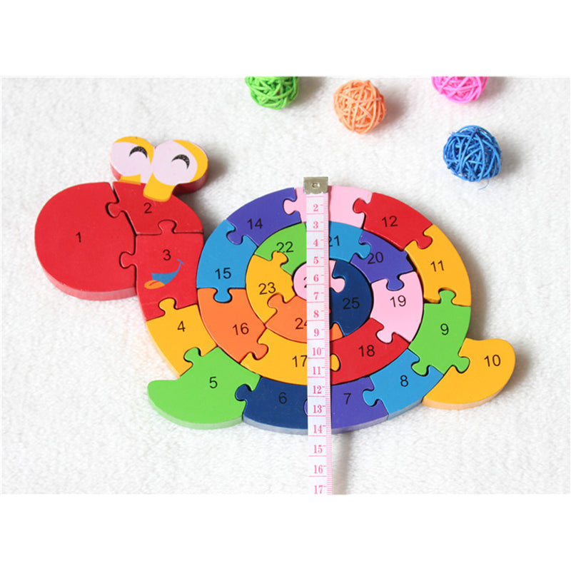 Wooden Number Jigsaw Puzzle for Kids by HitMyNeed