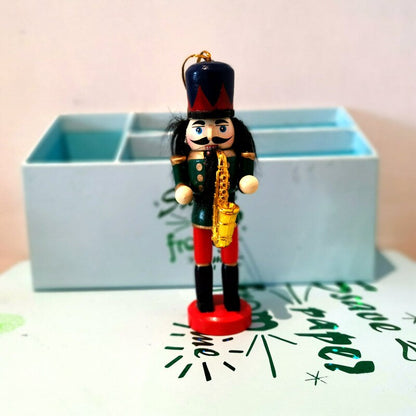 Wooden Nutcracker Christmas Tree Ornaments, 6 pcs by HitMyNeed