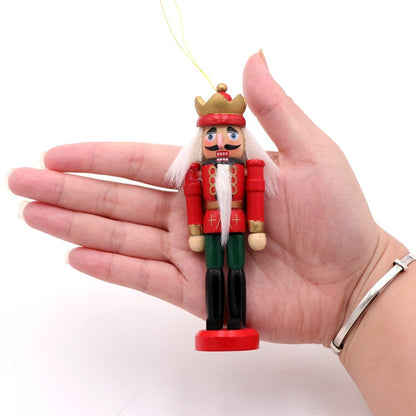 Wooden Nutcracker Christmas Tree Ornaments, Set of 6 by HitMyNeed