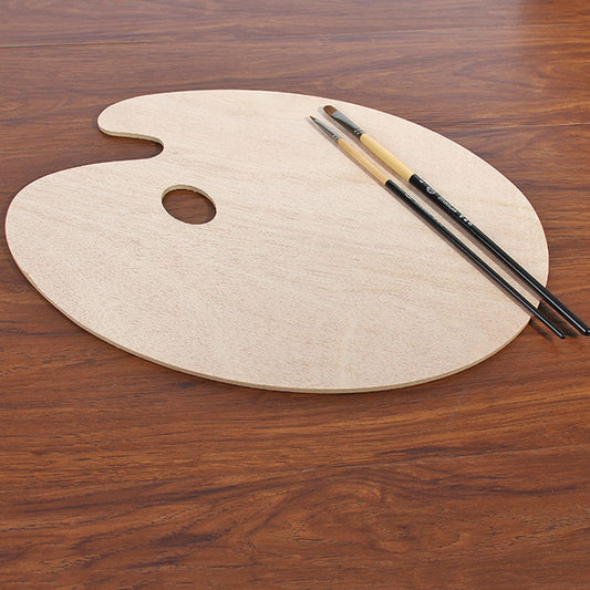 Wooden Paint Palette with Thumb Hole 20 x 30 cm by HitMyNeed