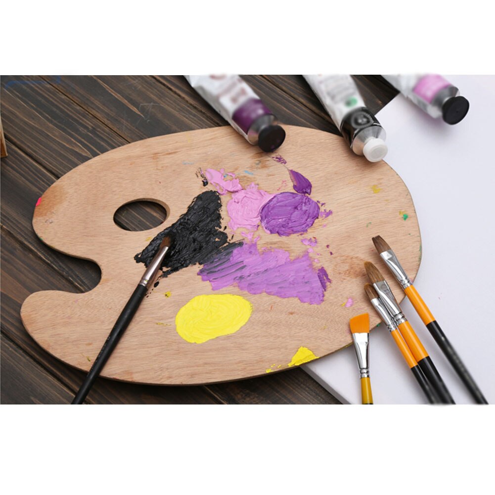 Wooden Paint Palette with Thumb Hole 20 x 30 cm by HitMyNeed