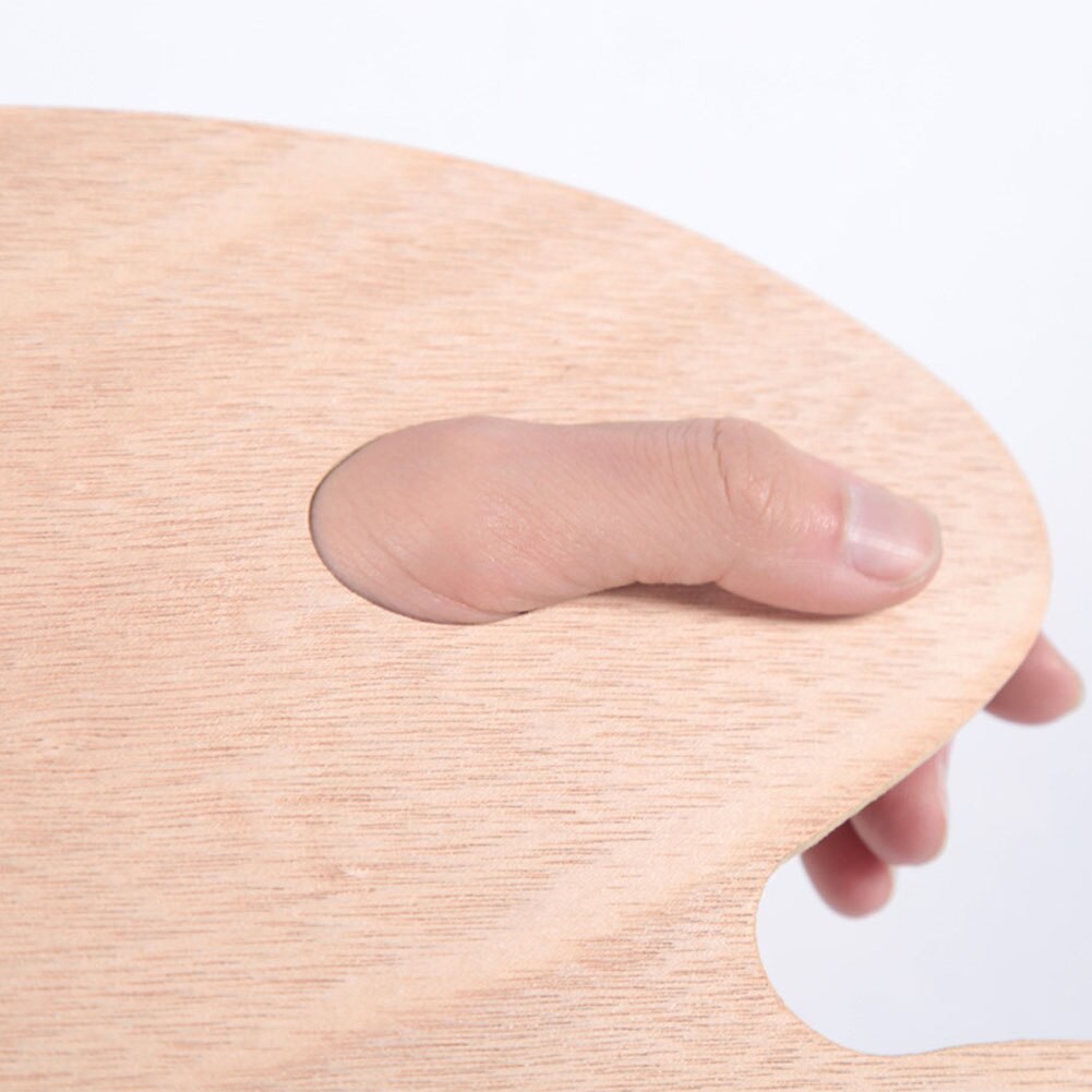 Wooden Paint Palette with Thumb Hole 20 x 30 cm by HitMyNeed