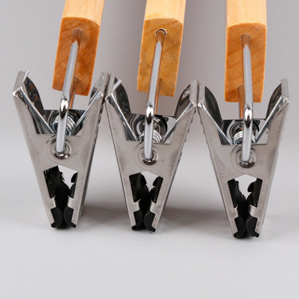 Wooden Pants Hanger with Rotating Hook and Clips by HitMyNeed