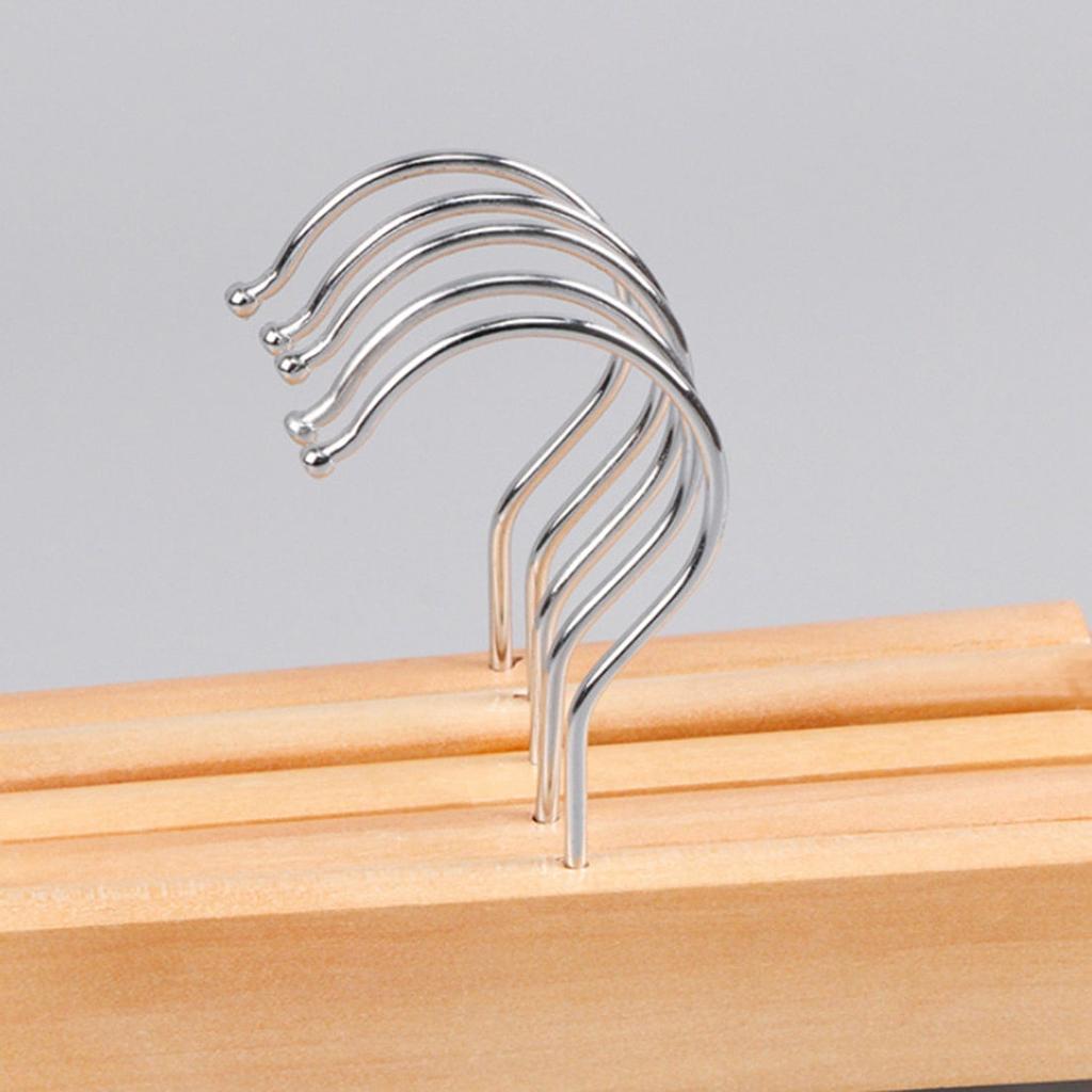 Wooden Pants Hanger with Rotating Hook and Clips by HitMyNeed