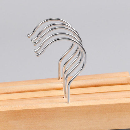 Wooden Pants Hanger with Rotating Hook and Clips by HitMyNeed