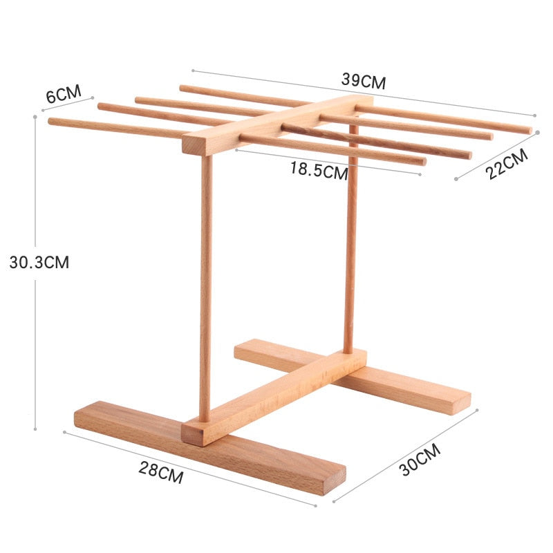 Wooden Pasta Drying Rack for Homemade Noodles by HitMyNeed