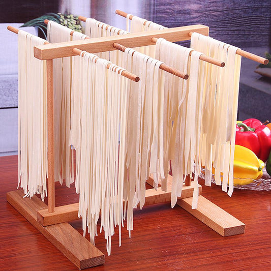 Wooden Pasta Drying Rack Stand, Beech, Detachable by HitMyNeed