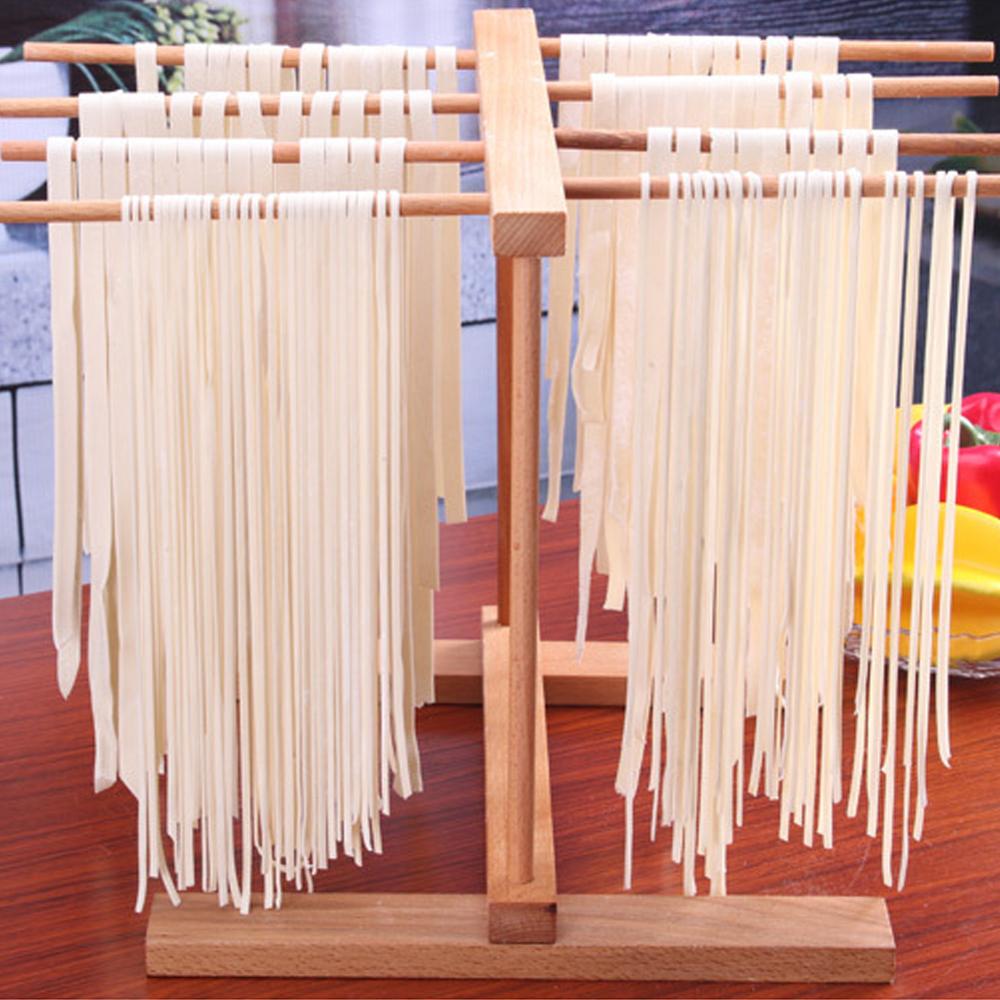 Wooden Pasta Drying Rack Stand, Beech, Detachable by HitMyNeed
