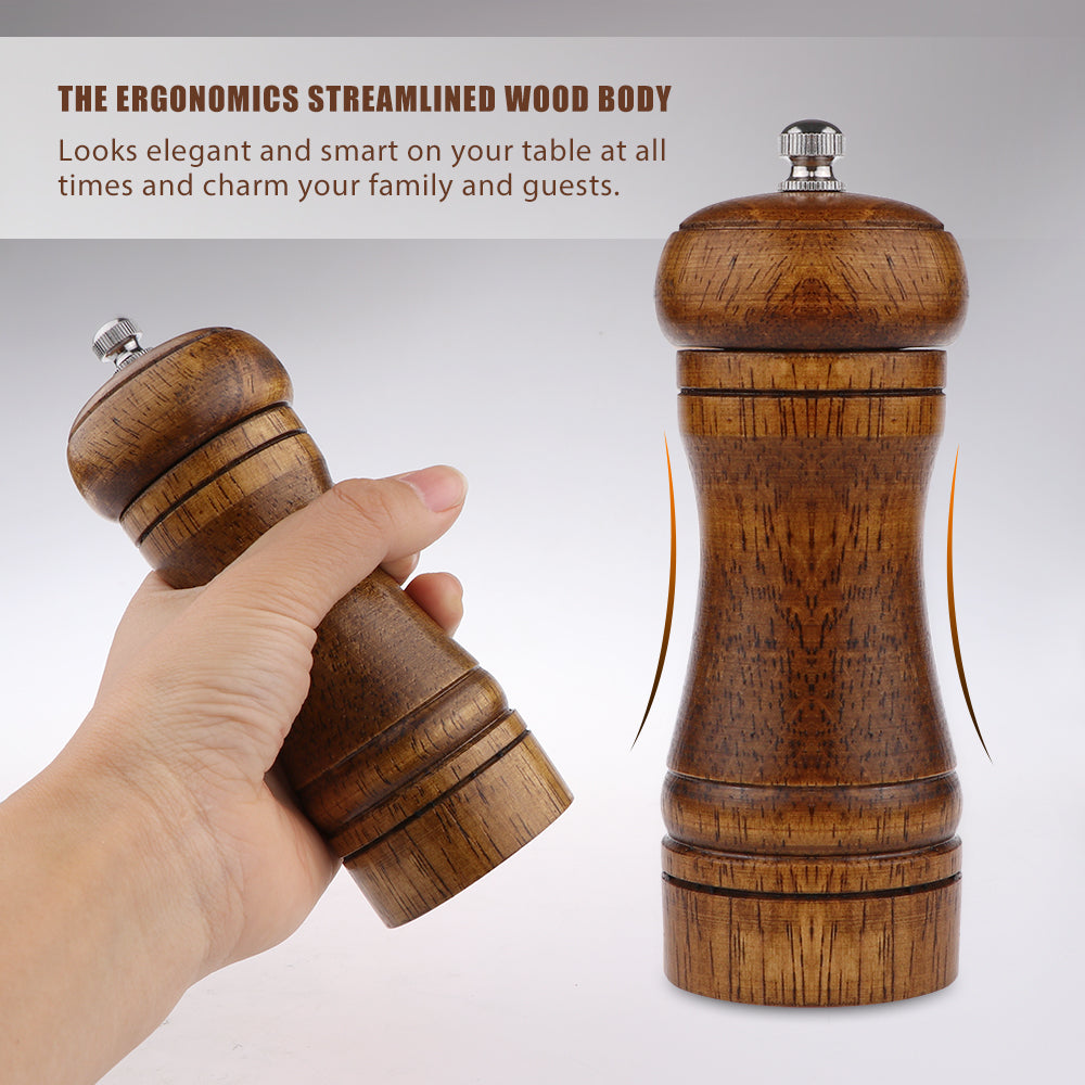 Wooden Pepper Grinder with Adjustable Coarseness by HitMyNeed