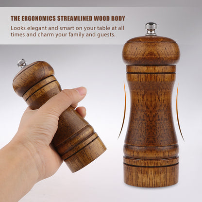 Wooden Pepper Grinder with Adjustable Coarseness by HitMyNeed