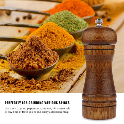 Wooden Pepper Grinder with Adjustable Coarseness by HitMyNeed