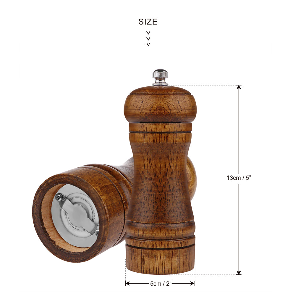 Wooden Pepper Grinder with Adjustable Coarseness by HitMyNeed