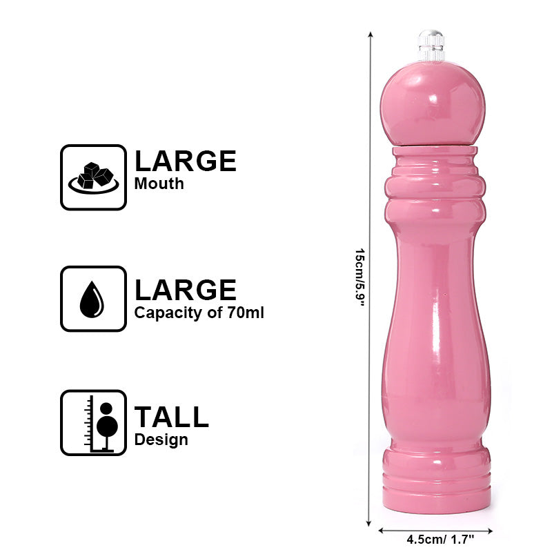 Wooden Pepper Mill Adjustable Spice Grinder 15cm by HitMyNeed