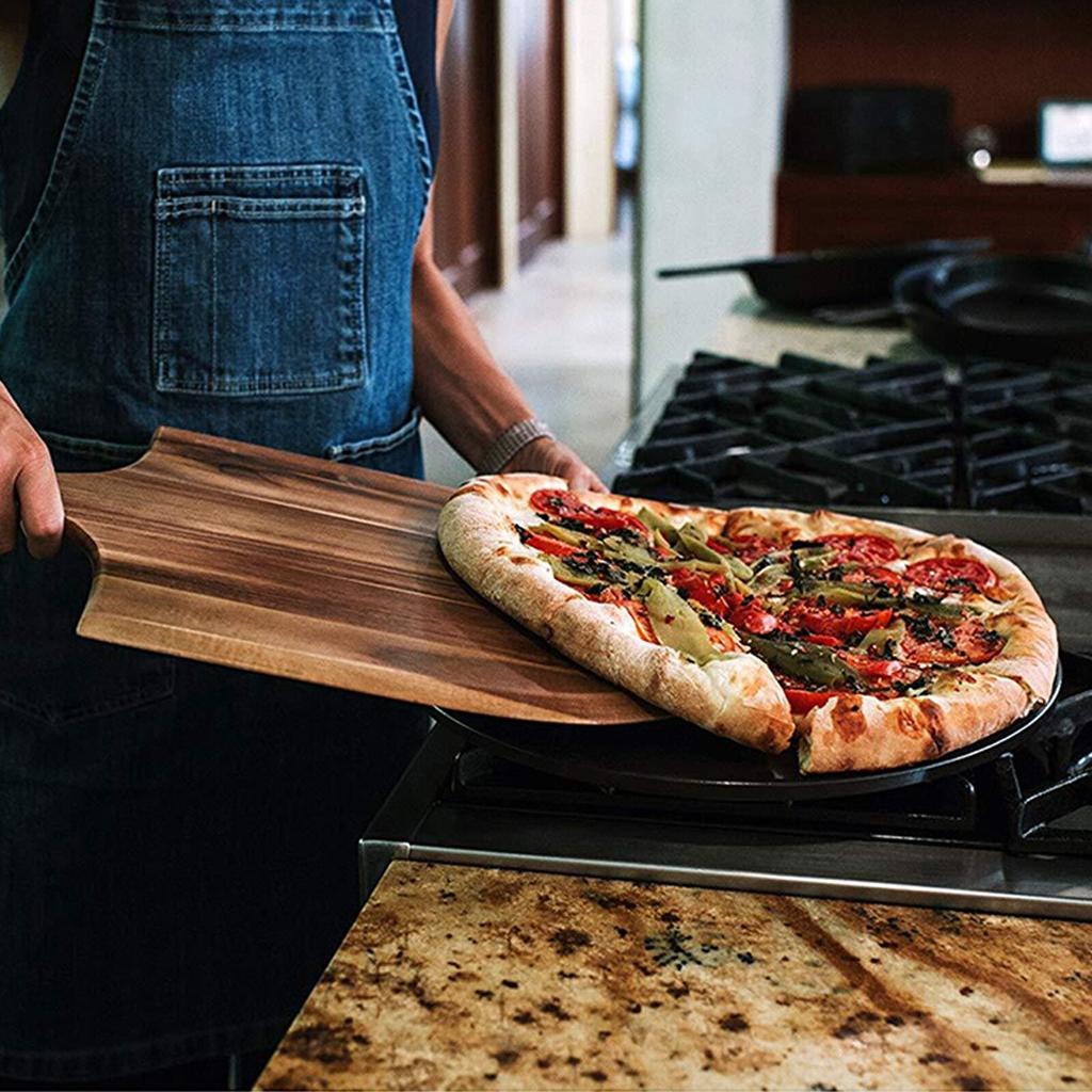Wooden Pizza Paddle Serving Board 45 x 29 cm by HitMyNeed