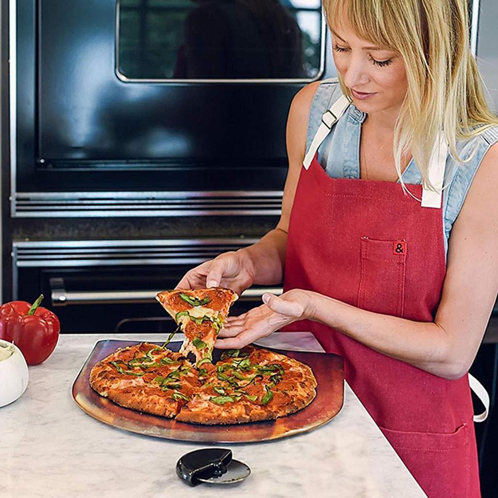 Wooden Pizza Paddle Serving Board 45 x 29 cm by HitMyNeed