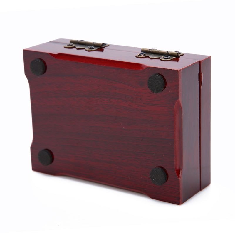 Wooden Playing Card Storage Box with Lining by HitMyNeed