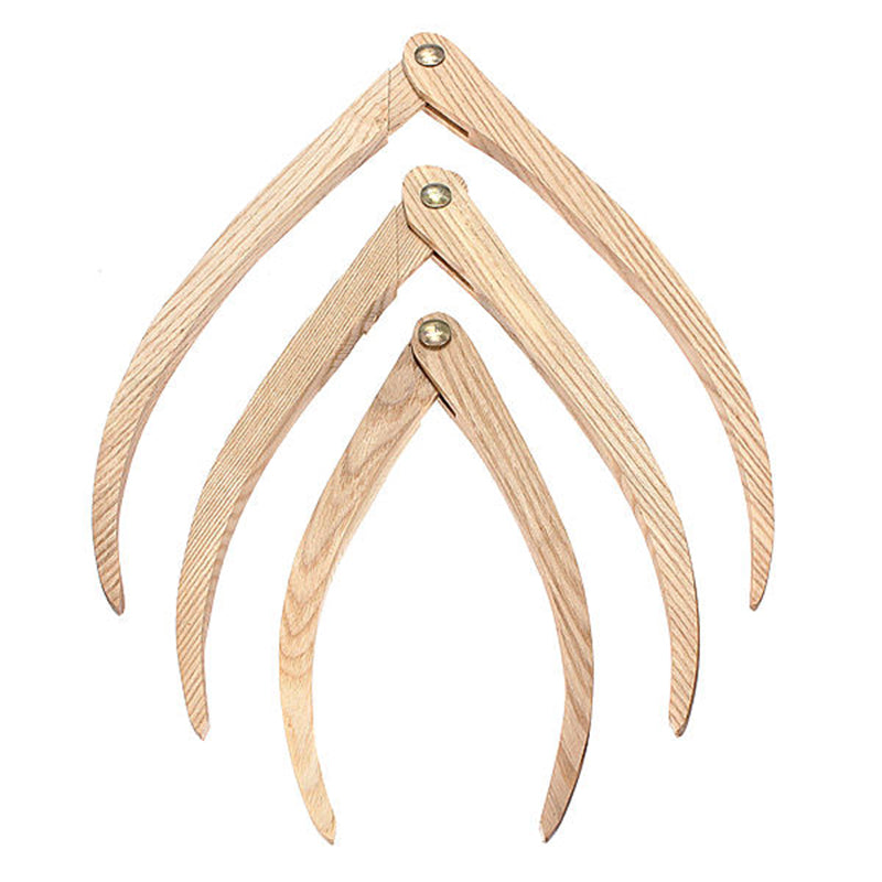 Wooden Pottery Calipers Set (3 Sizes) by HitMyNeed