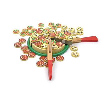 Wooden Pretend Play Pizza Set for Kids by HitMyNeed