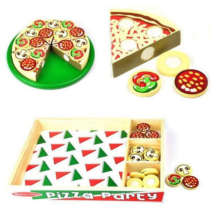 Wooden Pretend Play Pizza Set for Kids by HitMyNeed