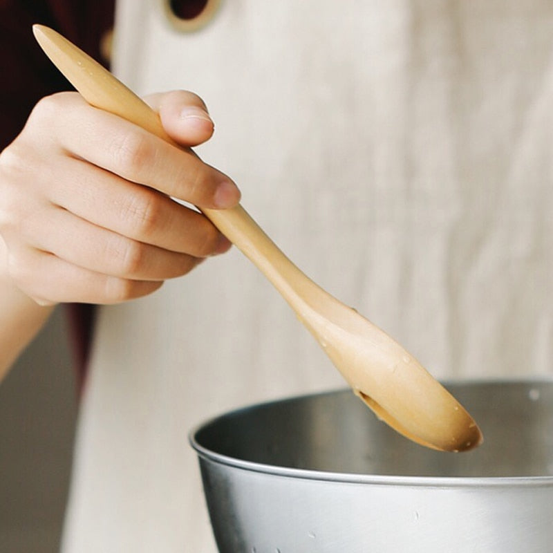 Wooden Salad Tossers Utensil Set (2pcs) by HitMyNeed