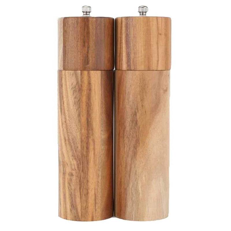 Wooden Salt and Pepper Mills Set of 2 by HitMyNeed
