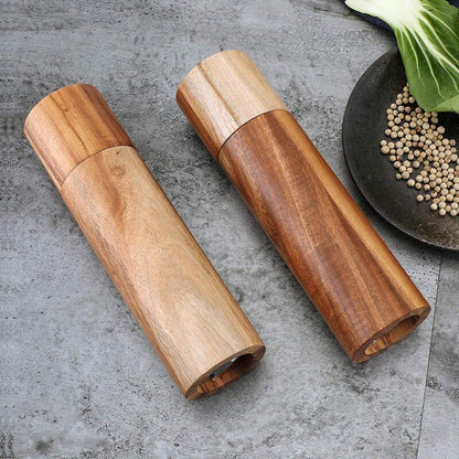 Wooden Salt and Pepper Mills Set of 2 by HitMyNeed