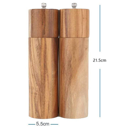 Wooden Salt and Pepper Mills Set of 2 by HitMyNeed