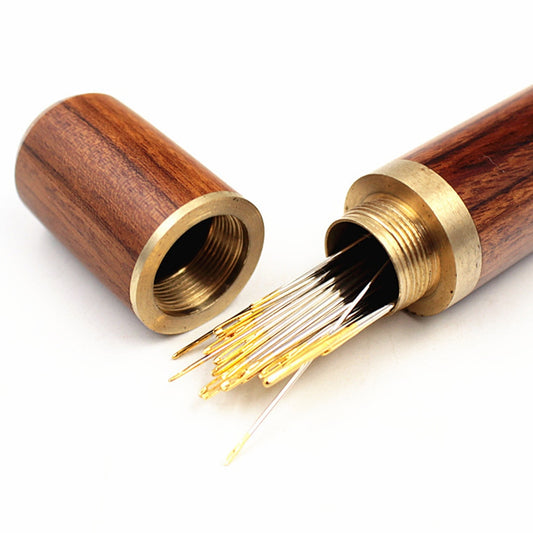 Wooden Sewing Needle Holder Storage Case by HitMyNeed