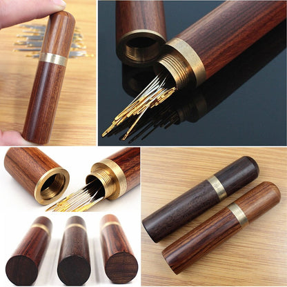 Wooden Sewing Needle Holder Storage Case by HitMyNeed