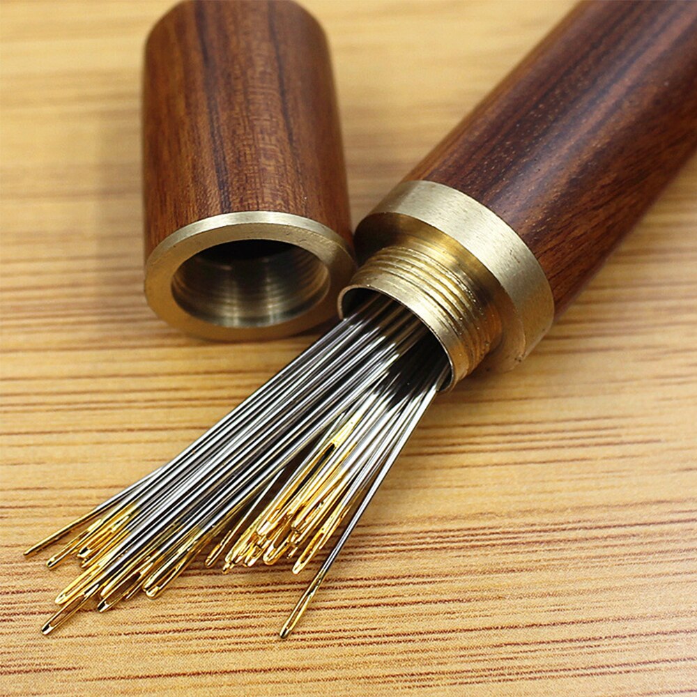 Wooden Sewing Needle Holder Storage Case by HitMyNeed